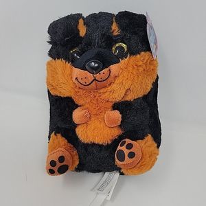 Nanco Belly Buddies Rottweiler Plush 8" Puppy Dog Chubby Buddy Black Brown NEW